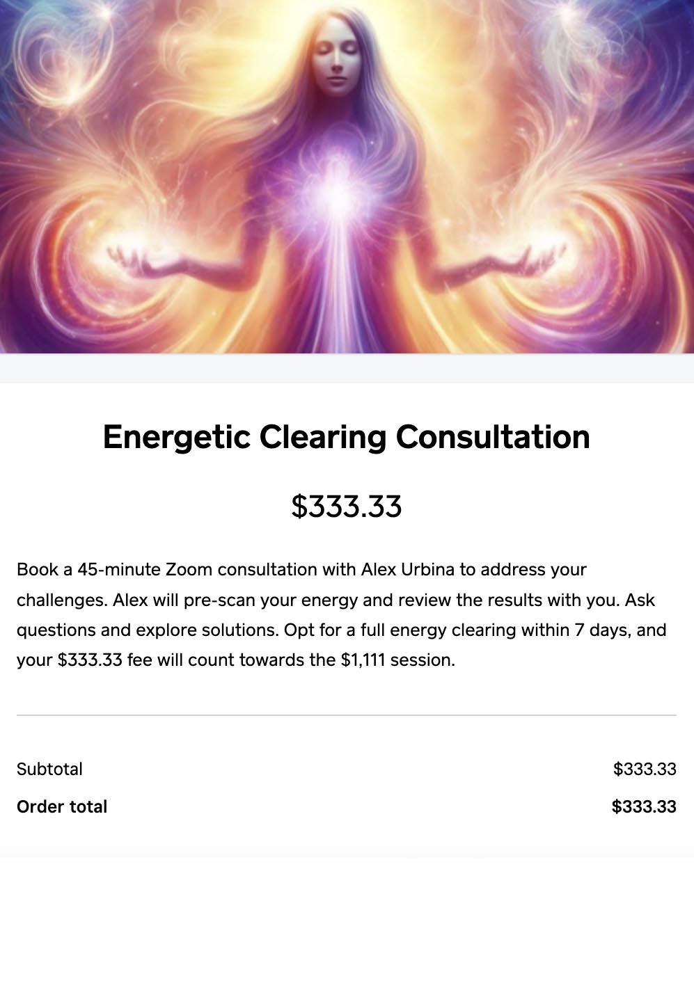 Energetic Clearing Consultation